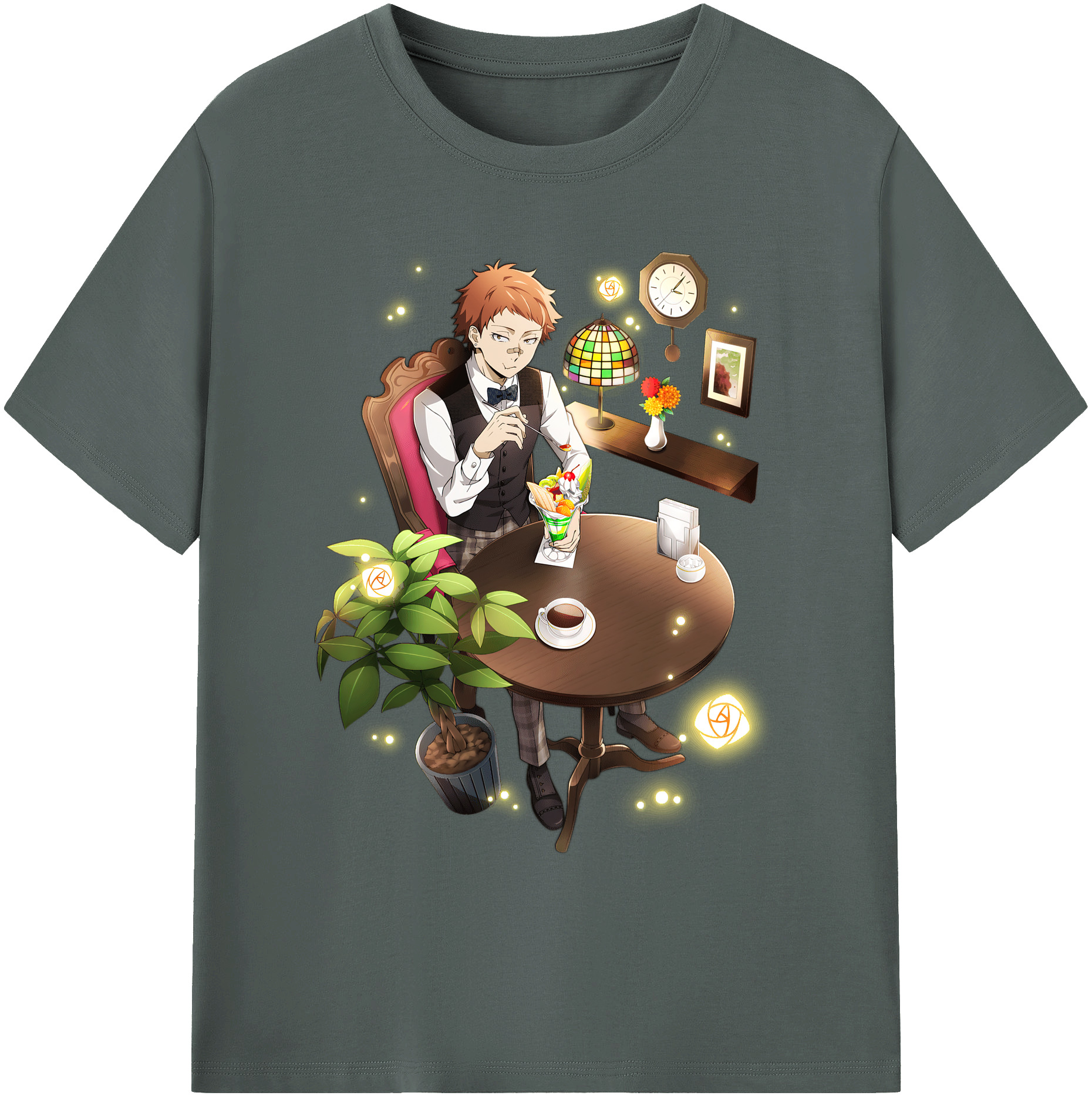 （画像用） 文豪ストレイドッグス Bungo Stray Dogs 綿100％ メンズ半袖Tシャツ｜肌触りやわらか＆通気性